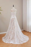 High-Quality Ivory Strapless Lace Wedding Dress Tulle Ball Gown with Train Elegant Bridal Gown HZ0429