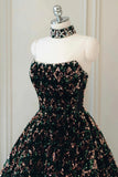 Stylish Sequins Long Prom Dress, A-Line Party Dress HZ0429
