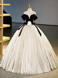 Black Velvet Long Prom Dress, Champagne A-Line Formal Dress Evening Dress HZ0429