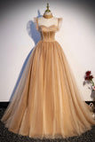 Sweet Tulle Long Prom Dresses, Lovely A-Line Princess Dresses HZ0429